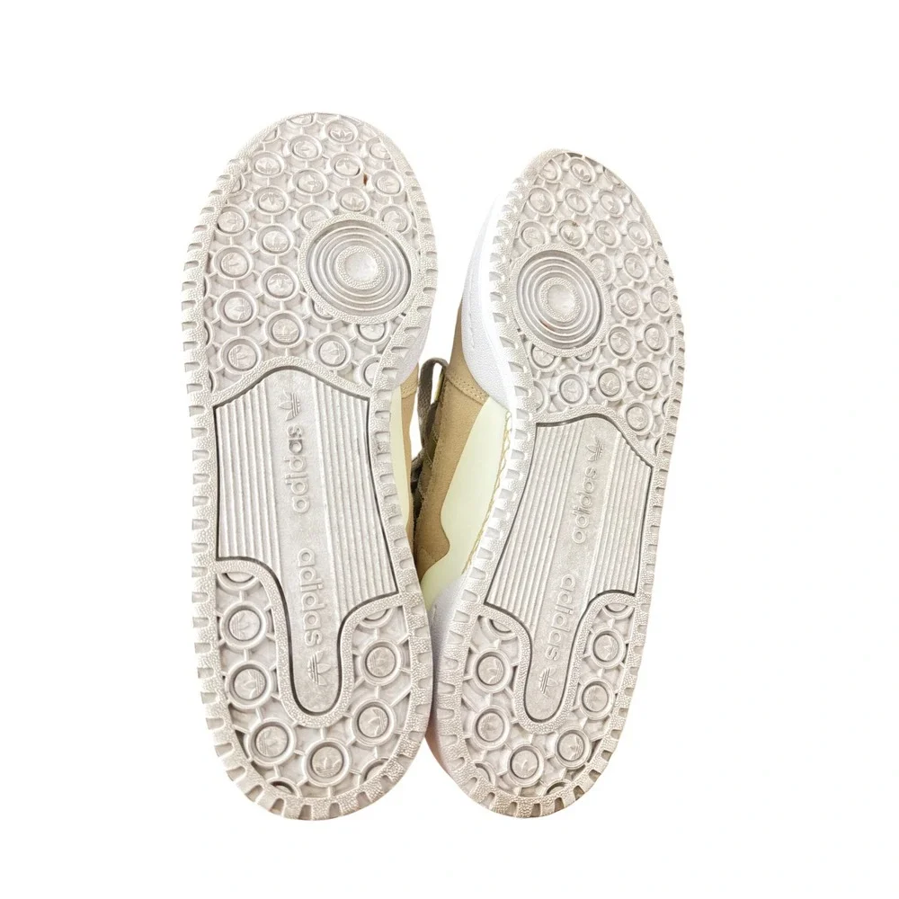 Adidas Forum Low Beige Gold Suede Sneakers H03206 Womens 10‎